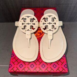 Tory Burch Ivory Thong Sandals